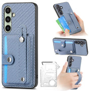 Custodia portafoglio con supporto e attrezzi per Galaxy S25 5G