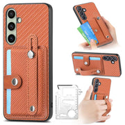 Custodia portafoglio con supporto e attrezzi per Galaxy S25 5G