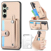 Custodia portafoglio con supporto e attrezzi per Galaxy S25 5G