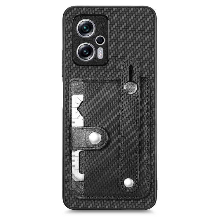 Custodia portafoglio con supporto e attrezzo per Xiaomi Poco M5