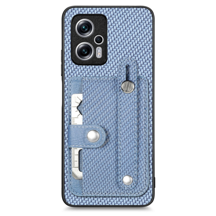 Custodia portafoglio con supporto e attrezzo per Xiaomi Poco M5