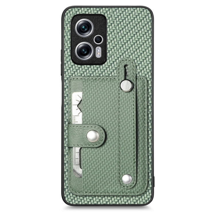 Custodia portafoglio con supporto e attrezzo per Xiaomi Poco M5