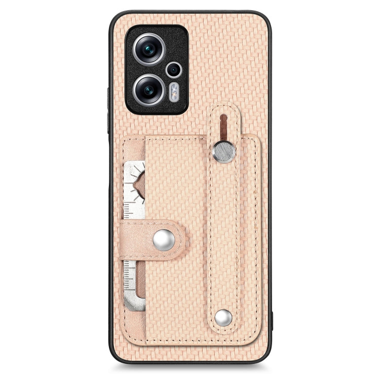 Custodia portafoglio con supporto e attrezzo per Xiaomi Poco M5