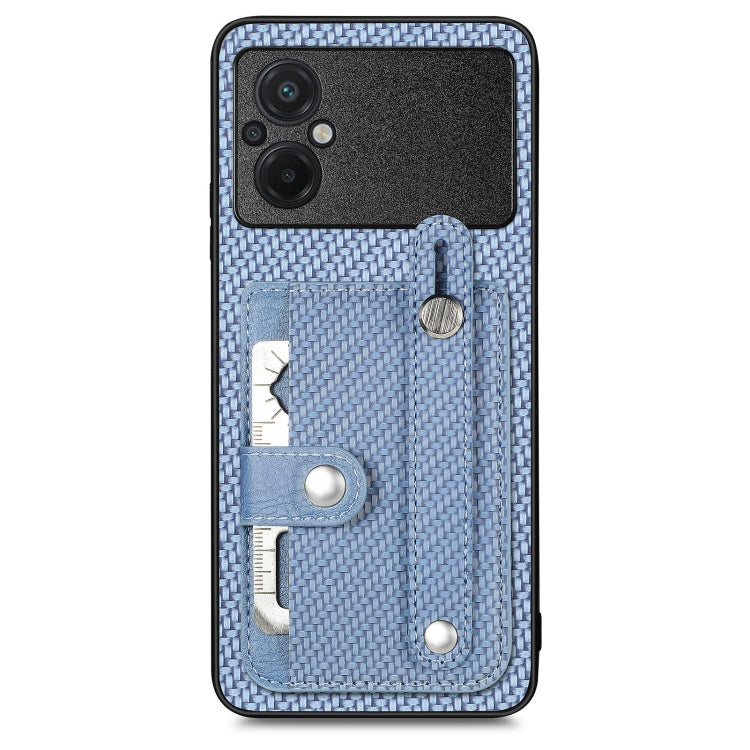 Custodia portafoglio con supporto e attrezzo per Xiaomi Poco M5