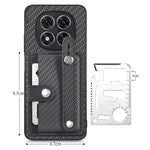 Custodia portafoglio con supporto e attrezzo per Redmi Note 14 5G