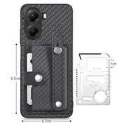 Cassa del telefono posteriore del portafoglio del cavalletto del braccialetto con il coltello dell'attrezzo, For Redmi Turbo 4, For Xiaomi Poco X7 Pro, For Xiaomi 15 Pro, For Xiaomi 15