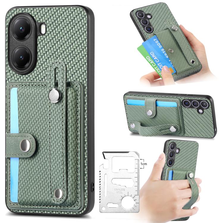 Custodia portafoglio con supporto e attrezzo per smartphone