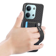 Cassa del telefono posteriore del portafoglio del cavalletto del braccialetto con il coltello dell'attrezzo, For Redmi 15C 5G / 4G Global 171mm, For Xiaomi 15T, For Redmi K80 Pro / Poco F7 Ultra, For Redmi K80 / Poco F7 Pro