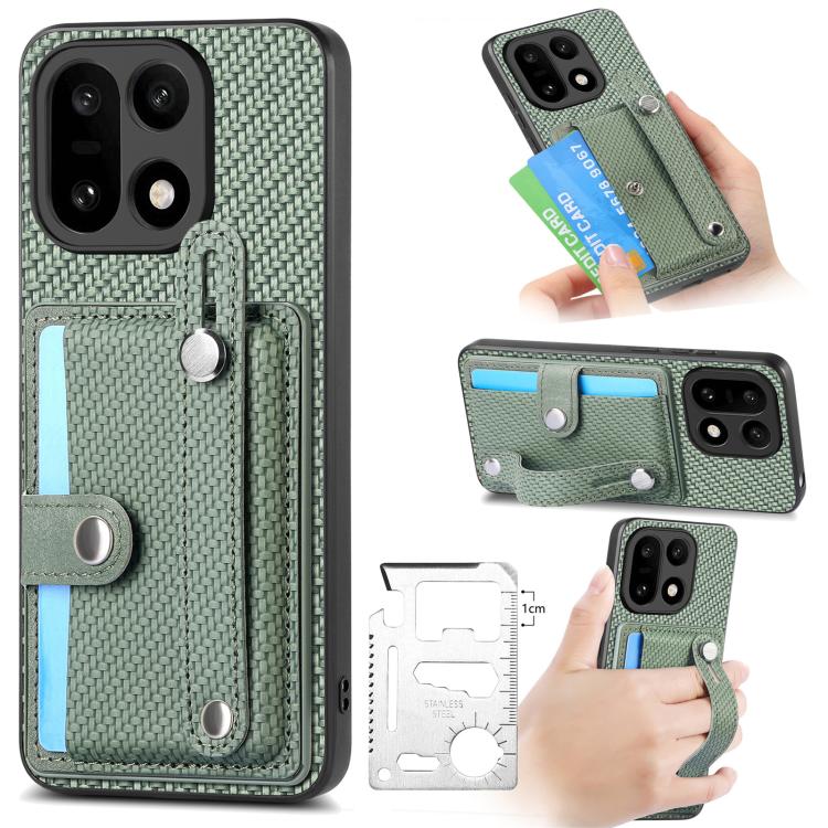 Cassa del telefono posteriore del portafoglio del cavalletto del braccialetto con il coltello dell'attrezzo, For OnePlus Ace 6 / 6T / 15R, For OnePlus 15, For OnePlus Nord CE2 Lite 5G