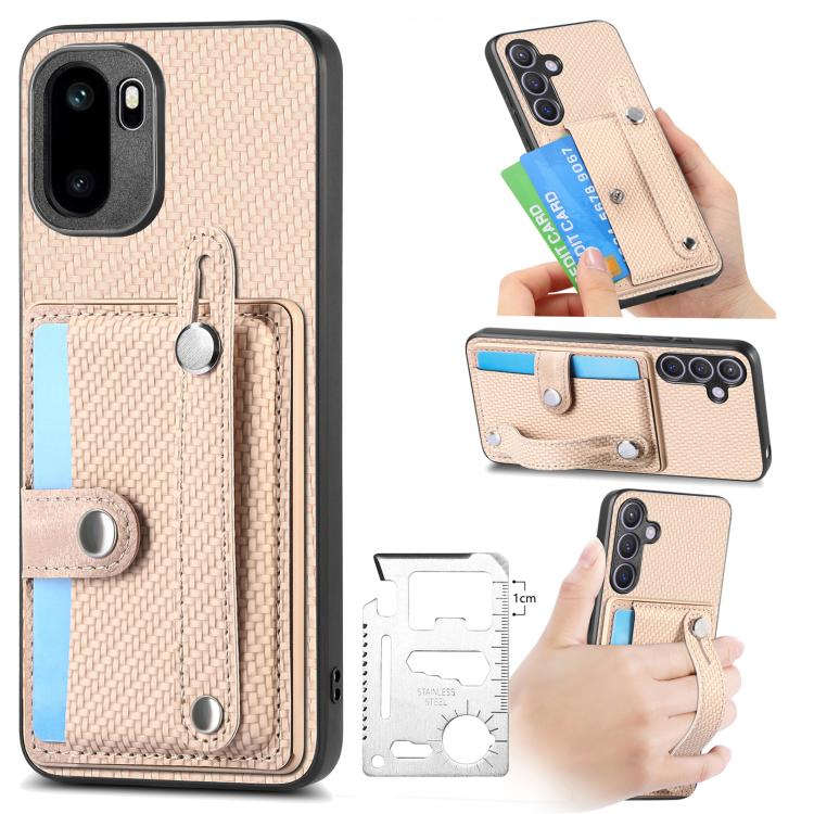 Cassa del telefono posteriore del portafoglio del cavalletto del braccialetto con il coltello dell'attrezzo, For OnePlus Ace 6 / 6T / 15R, For OnePlus 15, For OnePlus Nord CE2 Lite 5G