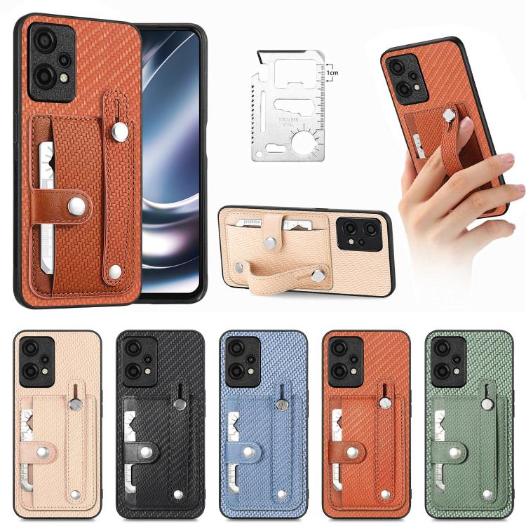 Cassa del telefono posteriore del portafoglio del cavalletto del braccialetto con il coltello dell'attrezzo, For OnePlus Ace 6 / 6T / 15R, For OnePlus 15, For OnePlus Nord CE2 Lite 5G