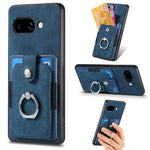 Retro cassa del telefono del raccoglitore della carta dell'anello di pelle-tatto, For Google Pixel 10 Pro XL, For Google Pixel 9a, For Google Pixel 9 Pro XL, For Google Pixel 7a