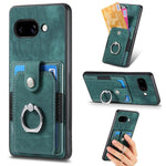 Retro cassa del telefono del raccoglitore della carta dell'anello di pelle-tatto, For Google Pixel 10 Pro XL, For Google Pixel 9a, For Google Pixel 9 Pro XL, For Google Pixel 7a