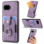 Retro cassa del telefono del raccoglitore della carta dell'anello di pelle-tatto, For Google Pixel 10 Pro XL, For Google Pixel 9a, For Google Pixel 9 Pro XL, For Google Pixel 7a