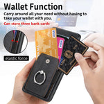 Retro cassa del telefono del raccoglitore della carta dell'anello di pelle-tatto, For Google Pixel 10 Pro XL, For Google Pixel 9a, For Google Pixel 9 Pro XL, For Google Pixel 7a