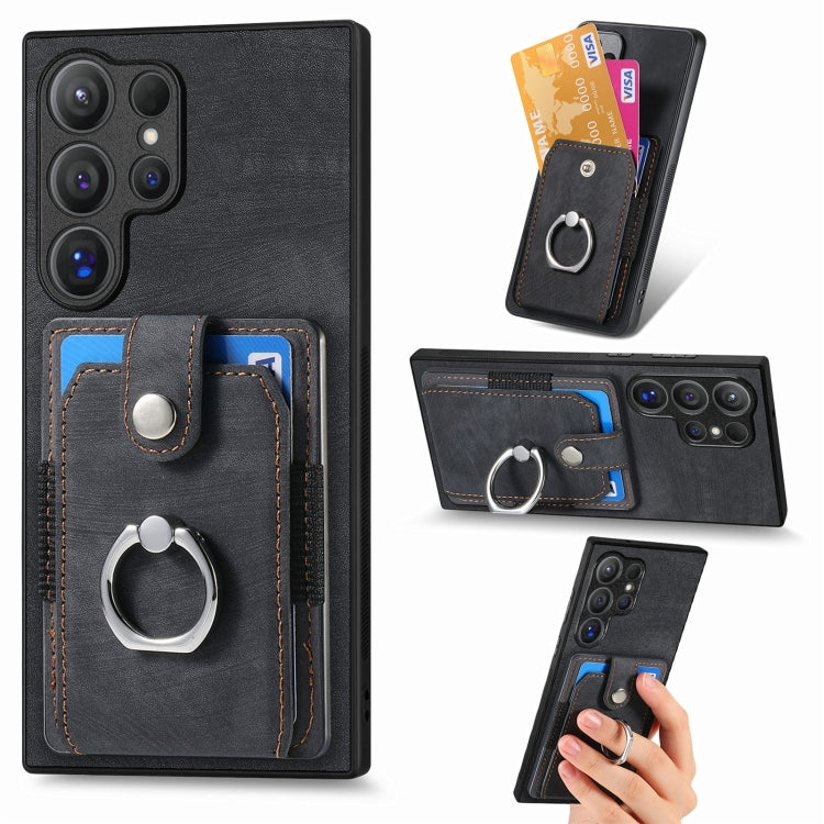 Custodia portafoglio TPU e PU per Samsung Galaxy S24 FE