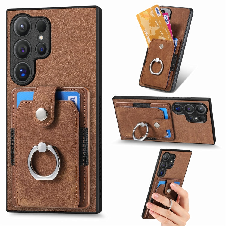 Custodia portafoglio TPU e PU per Samsung Galaxy S24 FE