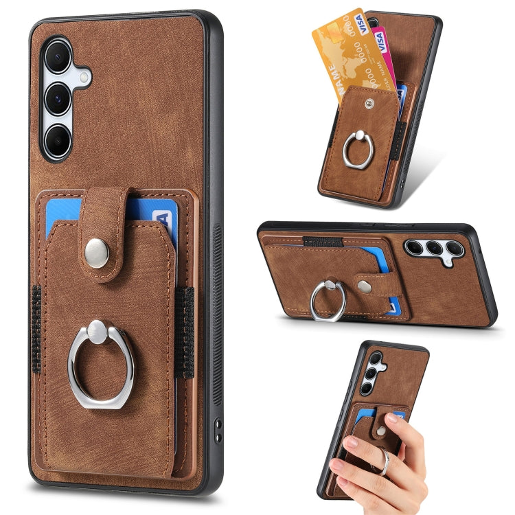 Custodia portafoglio TPU e PU per Samsung Galaxy S24 FE