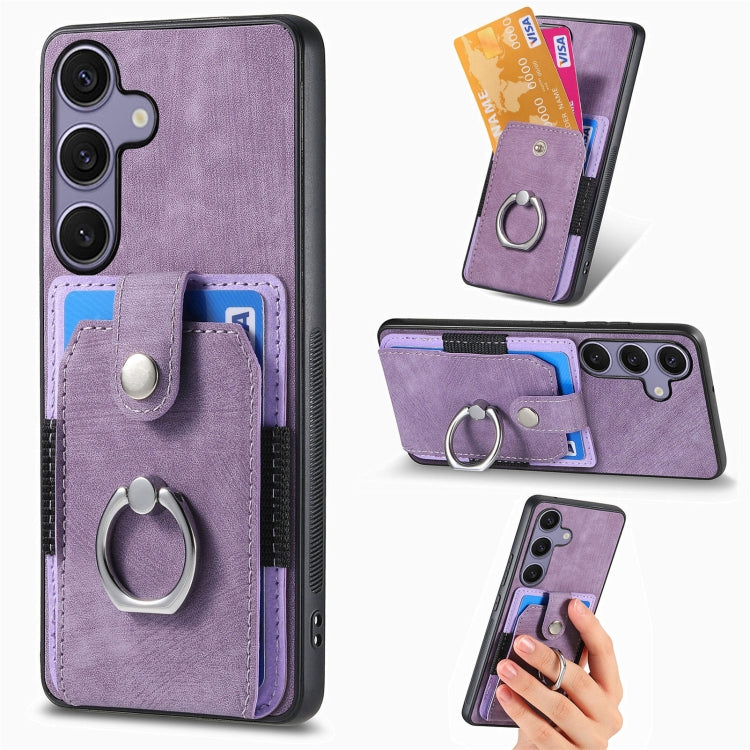 Custodia portafoglio TPU e PU per Samsung Galaxy S25 5G