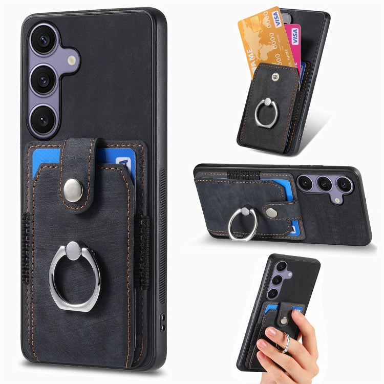 Custodia portafoglio TPU e PU per Samsung Galaxy S25 5G