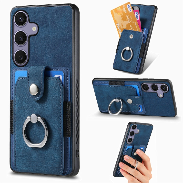 Custodia portafoglio TPU e PU per Samsung Galaxy S25 5G