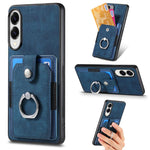 Custodia portafoglio TPU con anello per Samsung Galaxy S25 Edge