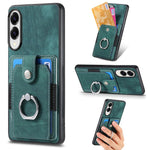 Custodia portafoglio TPU con anello per Samsung Galaxy S25 Edge