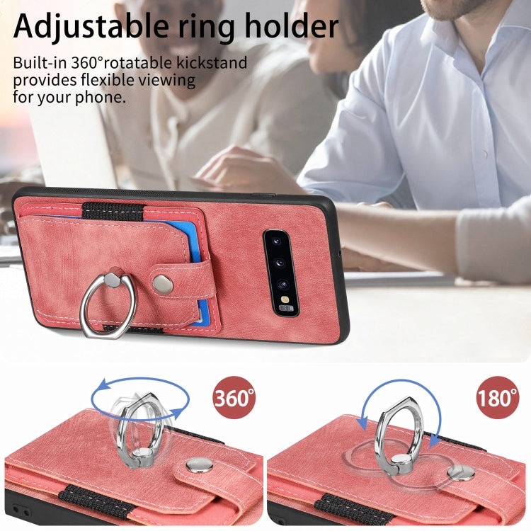 Custodia portafoglio TPU con anello per Samsung Galaxy S25 Edge