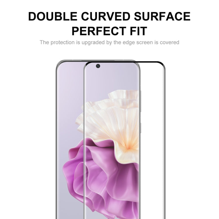 ENKAY Film completo in vetro temperato curvo a colla piena curva 3D, For Huawei P60 Pro / Art(1pc)