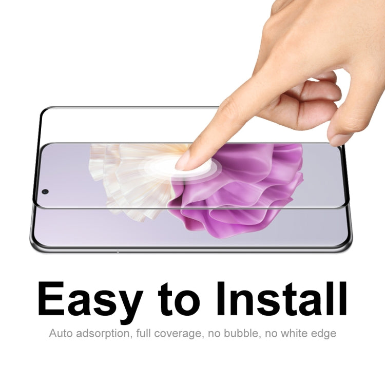 ENKAY Film completo in vetro temperato curvo a colla piena curva 3D, For Huawei P60 Pro / Art(1pc)