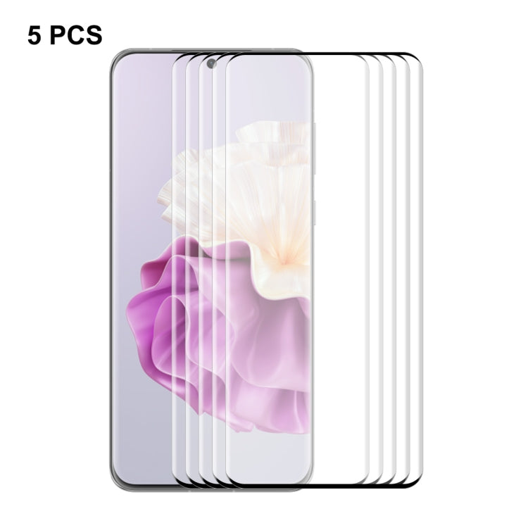 5 pezzi ENKAY 3D piegatura a caldo colla laterale in vetro temperato film completo, For Huawei Mate 70 Air, For Huawei nova 14 Ultra, For Huawei Mate 70 Pro, For Huawei nova 13 Pro, For Huawei P60 Pro / Art, For Huawei Pura 70 Pro / 70 Pro+ / 70 Ultra ...