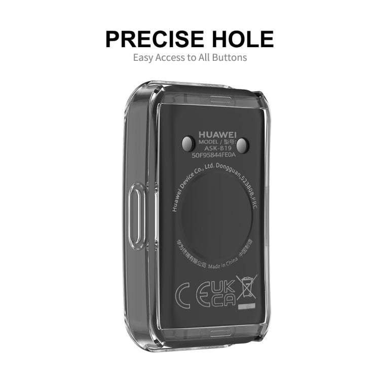 ENKAY Hat-Prince Custodia per orologio in TPU trasparente a copertura totale con protezione per lo schermo, For Huawei Band 8 / 9