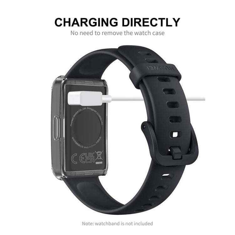ENKAY Hat-Prince Custodia per orologio in TPU trasparente a copertura totale con protezione per lo schermo, For Huawei Band 8 / 9