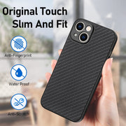 Cover posteriore in pelle per iPhone 13 e 12