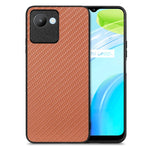 Cover posteriore in pelle con texture in fibra di carbonio, For Realme 14 Pro+, For Realme 14 Pro, For Realme Neo7, For Realme C30