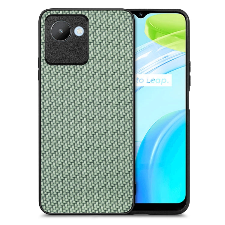 Cover posteriore in pelle con texture in fibra di carbonio, For Realme 14 Pro+, For Realme 14 Pro, For Realme Neo7, For Realme C30