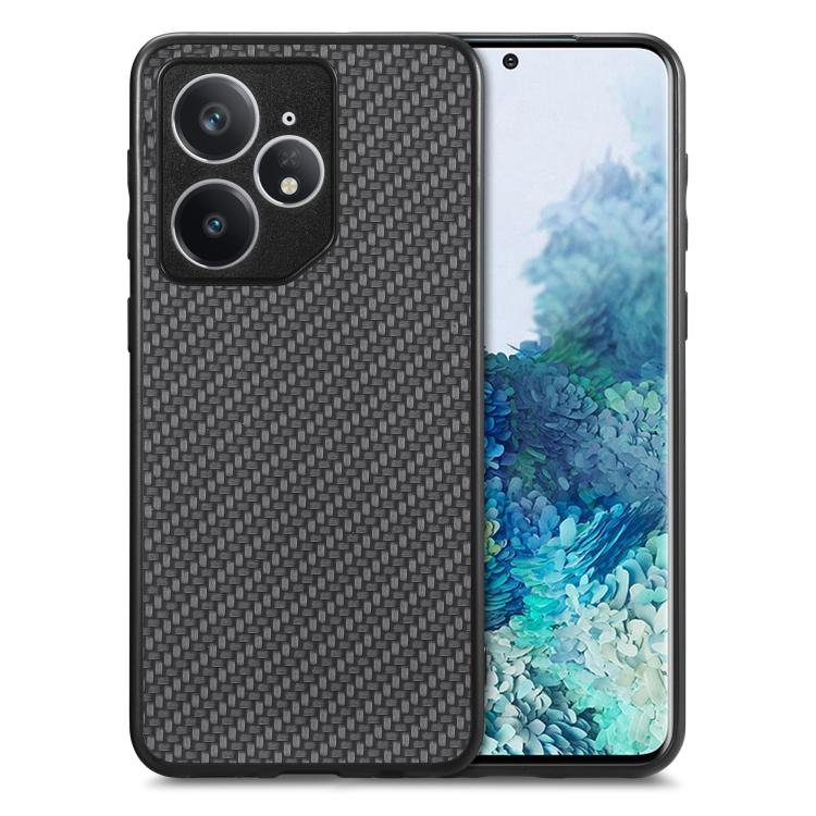 Cover posteriore in pelle con texture in fibra di carbonio, For Realme 14 Pro+, For Realme 14 Pro, For Realme Neo7, For Realme C30