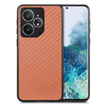 Cover posteriore in pelle con texture in fibra di carbonio, For Realme 14 Pro+, For Realme 14 Pro, For Realme Neo7, For Realme C30