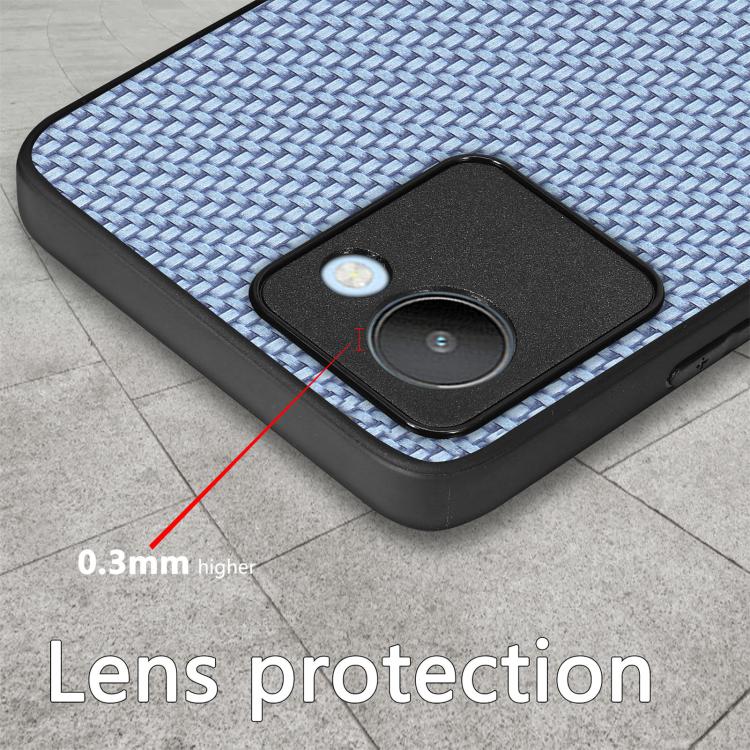 Cover posteriore in pelle con texture in fibra di carbonio, For Realme 14 Pro+, For Realme 14 Pro, For Realme Neo7, For Realme C30