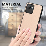 Cover posteriore in pelle con texture in fibra di carbonio, For Realme 14 Pro+, For Realme 14 Pro, For Realme Neo7, For Realme C30