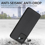 Cover posteriore in pelle con texture in fibra di carbonio, For Realme 14 Pro+, For Realme 14 Pro, For Realme Neo7, For Realme C30