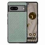 Cover posteriore in pelle con texture in fibra di carbonio, For Google Pixel 9 / 9 Pro, For Google Pixel 7a, For Google Pixel 6a, For Google Pixel 6 Pro