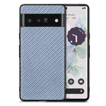 Cover posteriore in pelle con texture in fibra di carbonio, For Google Pixel 9 / 9 Pro, For Google Pixel 7a, For Google Pixel 6a, For Google Pixel 6 Pro