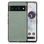Cover posteriore in pelle con texture in fibra di carbonio, For Google Pixel 9 / 9 Pro, For Google Pixel 7a, For Google Pixel 6a, For Google Pixel 6 Pro