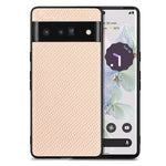 Cover posteriore in pelle con texture in fibra di carbonio, For Google Pixel 9 / 9 Pro, For Google Pixel 7a, For Google Pixel 6a, For Google Pixel 6 Pro