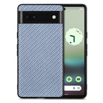 Cover posteriore in pelle con texture in fibra di carbonio, For Google Pixel 9 / 9 Pro, For Google Pixel 7a, For Google Pixel 6a, For Google Pixel 6 Pro