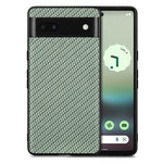 Cover posteriore in pelle con texture in fibra di carbonio, For Google Pixel 9 / 9 Pro, For Google Pixel 7a, For Google Pixel 6a, For Google Pixel 6 Pro
