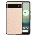 Cover posteriore in pelle con texture in fibra di carbonio, For Google Pixel 9 / 9 Pro, For Google Pixel 7a, For Google Pixel 6a, For Google Pixel 6 Pro