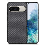 Cover posteriore in pelle con texture in fibra di carbonio, For Google Pixel 9 / 9 Pro, For Google Pixel 7a, For Google Pixel 6a, For Google Pixel 6 Pro