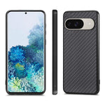 Cover posteriore in pelle con texture in fibra di carbonio, For Google Pixel 9 / 9 Pro, For Google Pixel 7a, For Google Pixel 6a, For Google Pixel 6 Pro
